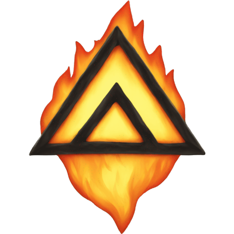 Fire triangle  emoji