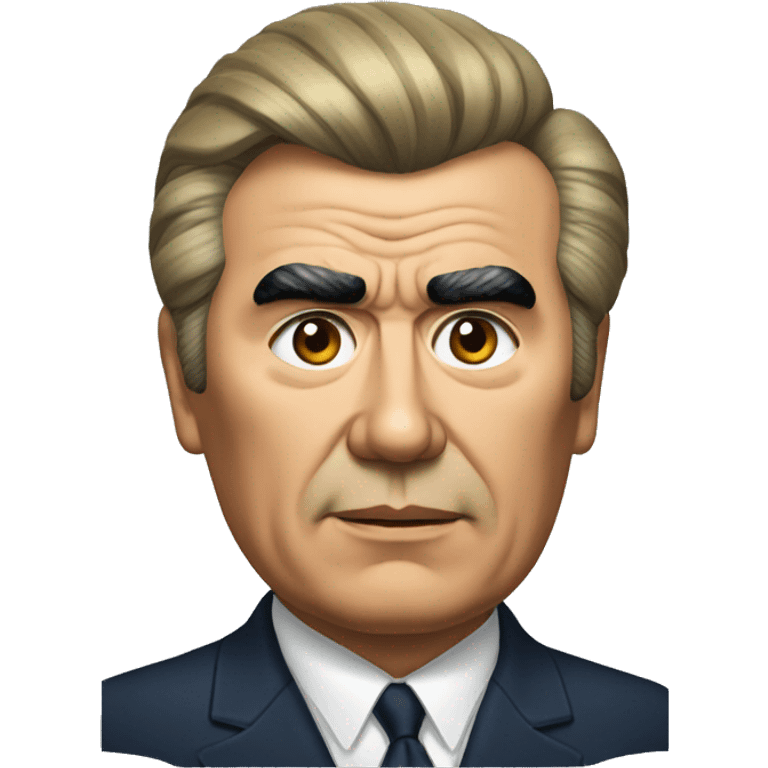 Leonid Brezhnev with big eyebrows emoji