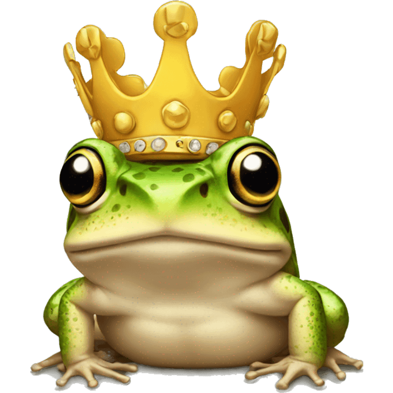 Toad wearing a crown emoji