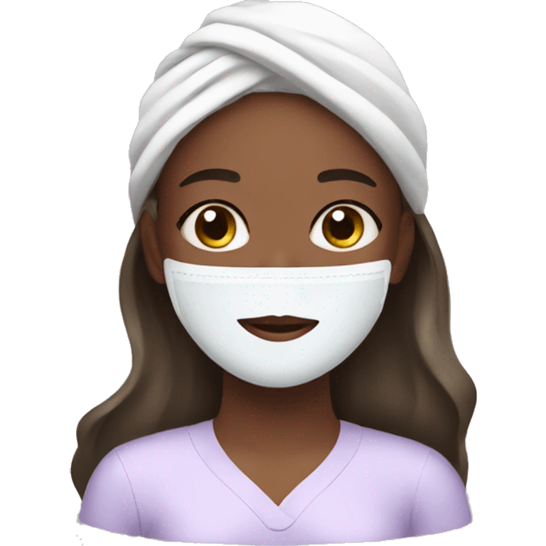 Girl doing skincare emoji