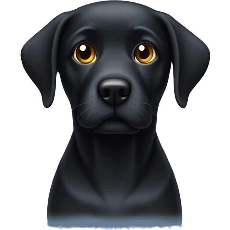 black lab wearing pajamas  emoji