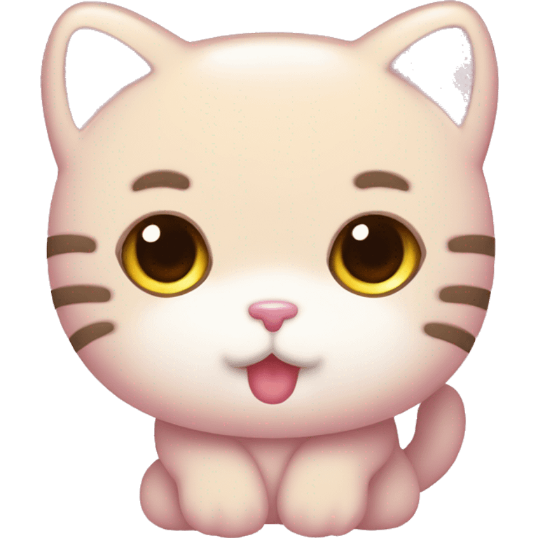 cute cat pink kawaii hello kitty emoji