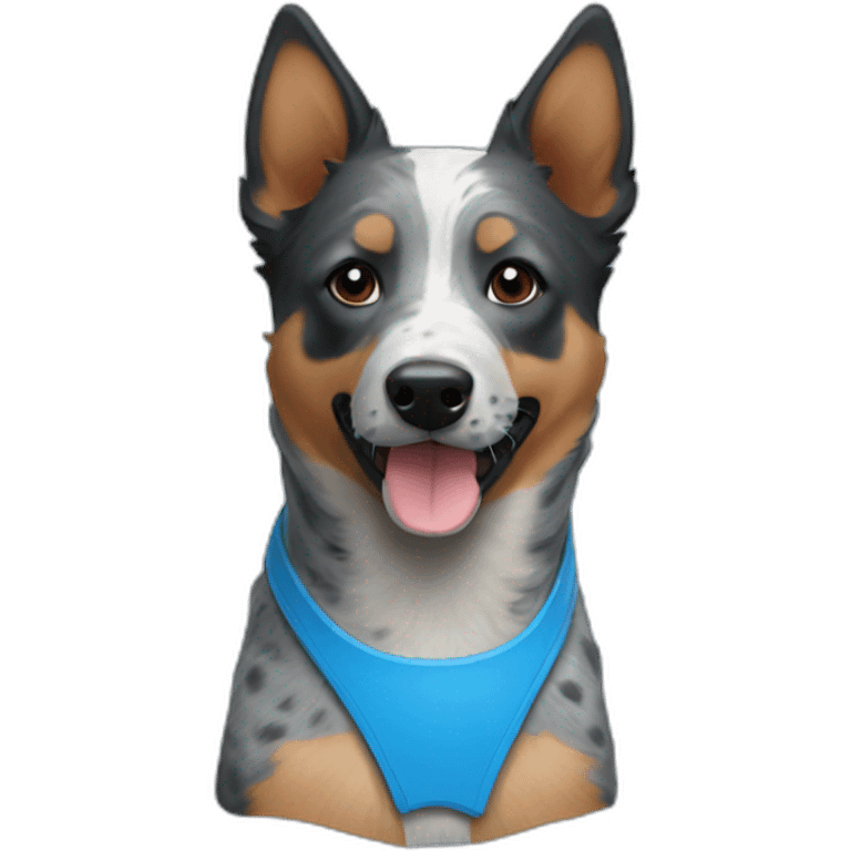 all blue blue heeler emoji