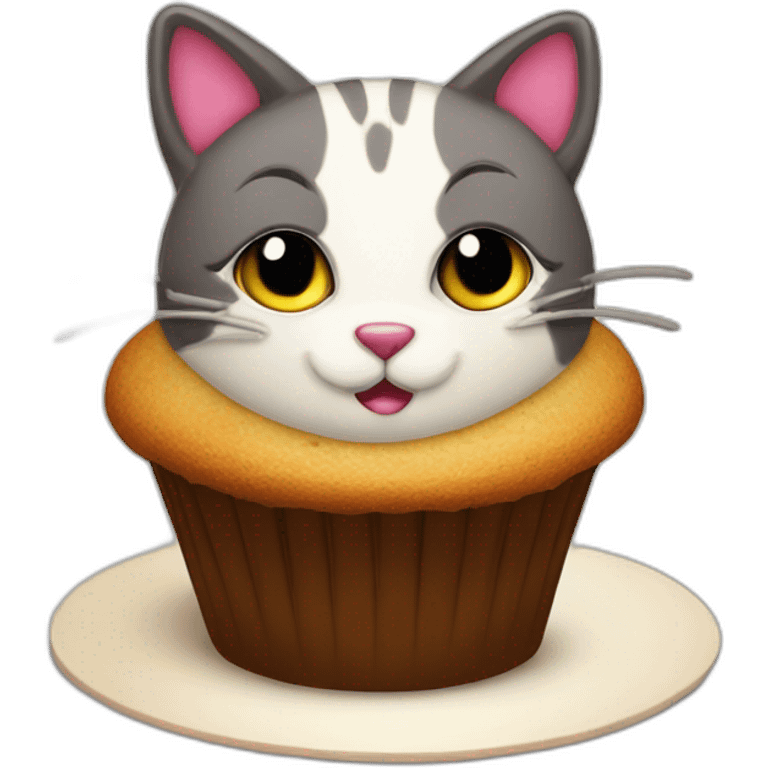 Cat cup cake emoji