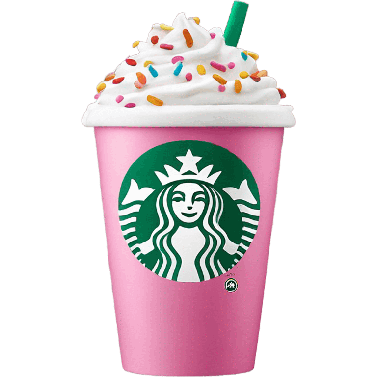 Pink starbuks emoji