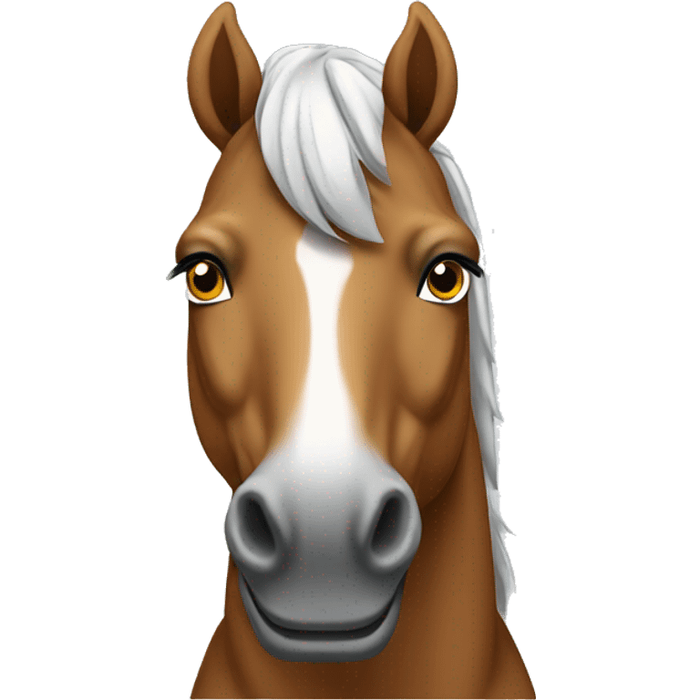 Horse with tshirt emoji