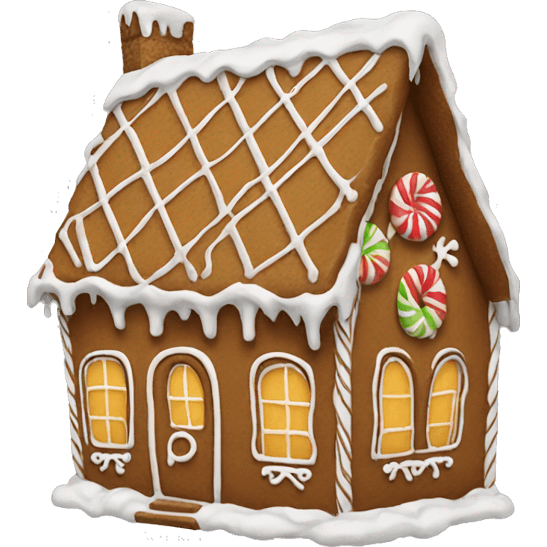 gingerbread house emoji