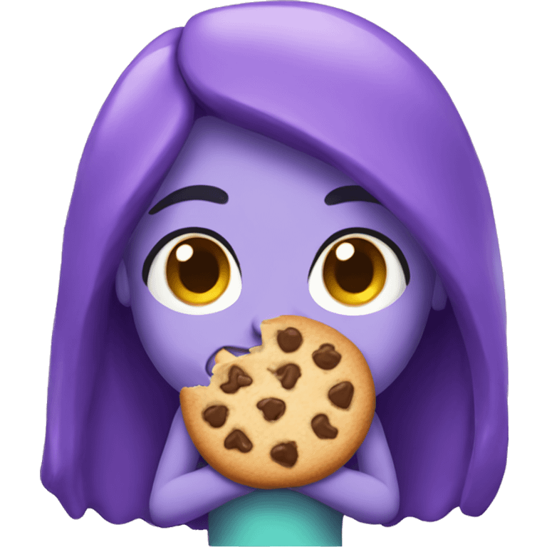 Fairy eat cookie emoji