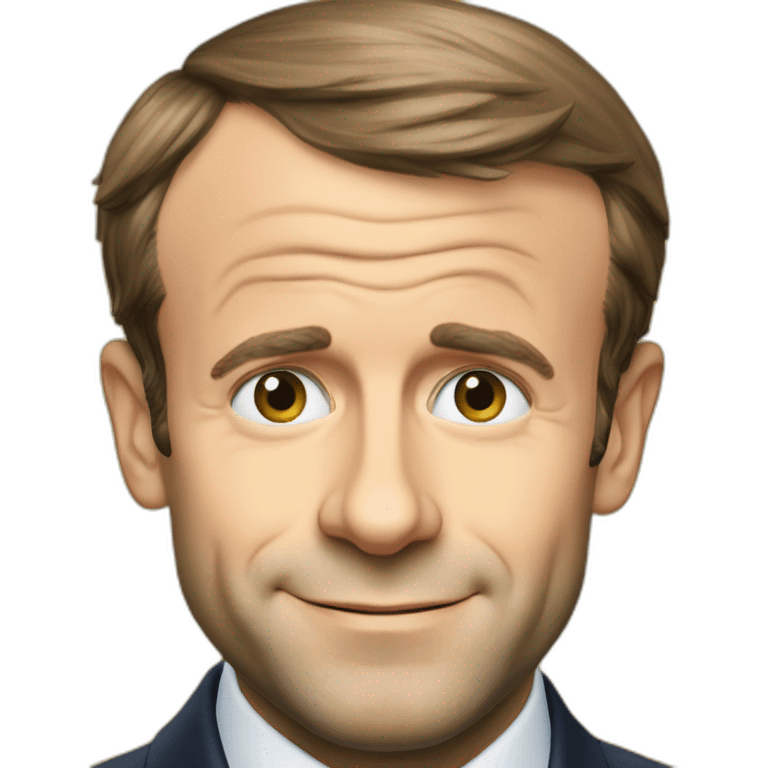 Emmanuel Macron pooh emoji