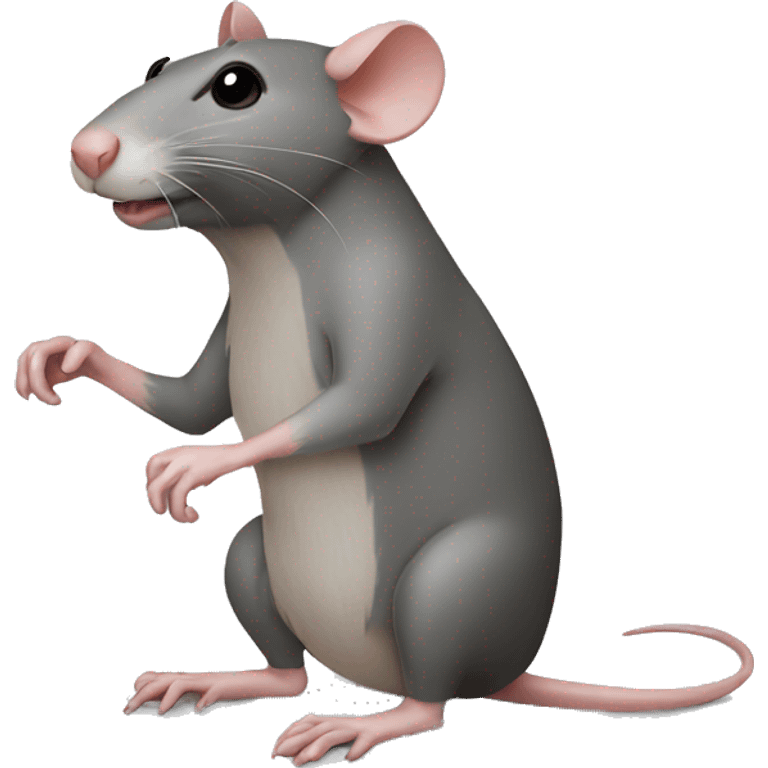 Rat with broken leg emoji