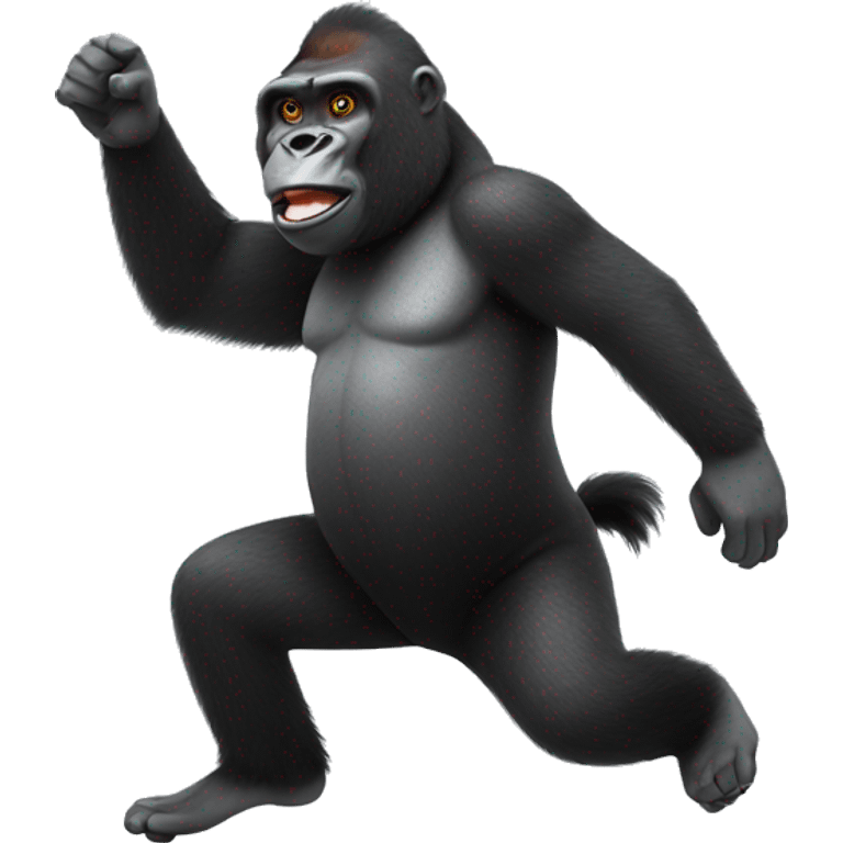 Tap dancing gorilla  emoji