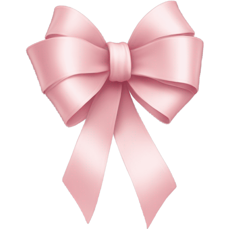 light pink ribbon bow emoji