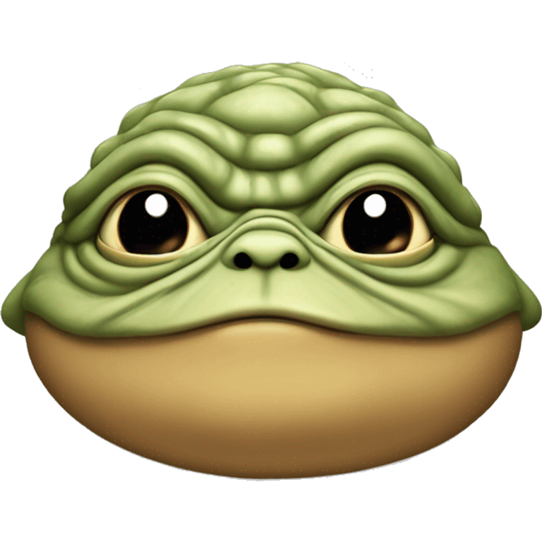 Jabba the hutt from Star Wars with a cute face emoji