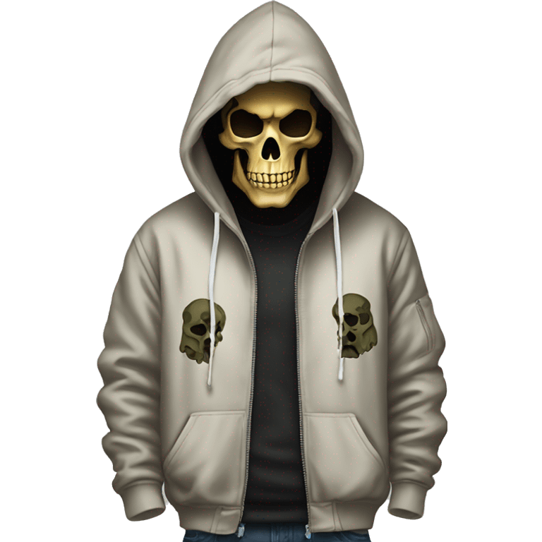 Skull with bape hoodie emoji