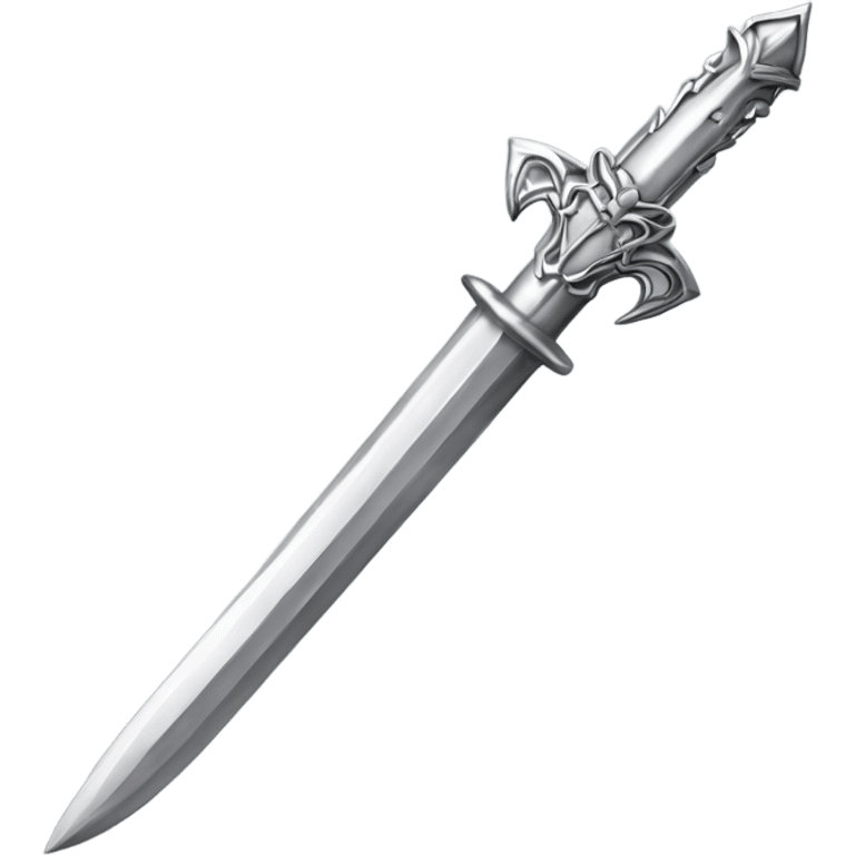 silver gothic dagger emoji