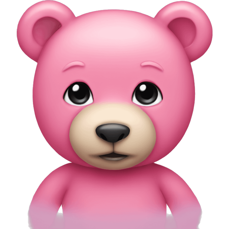 Pink teddy bear emoji