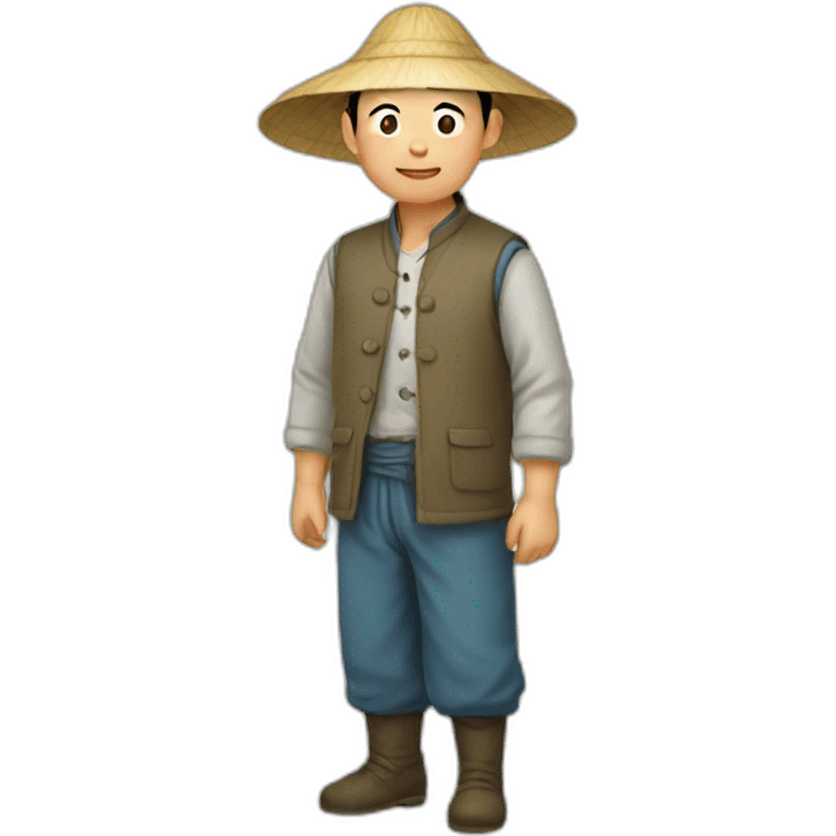 Chinese farmer emoji