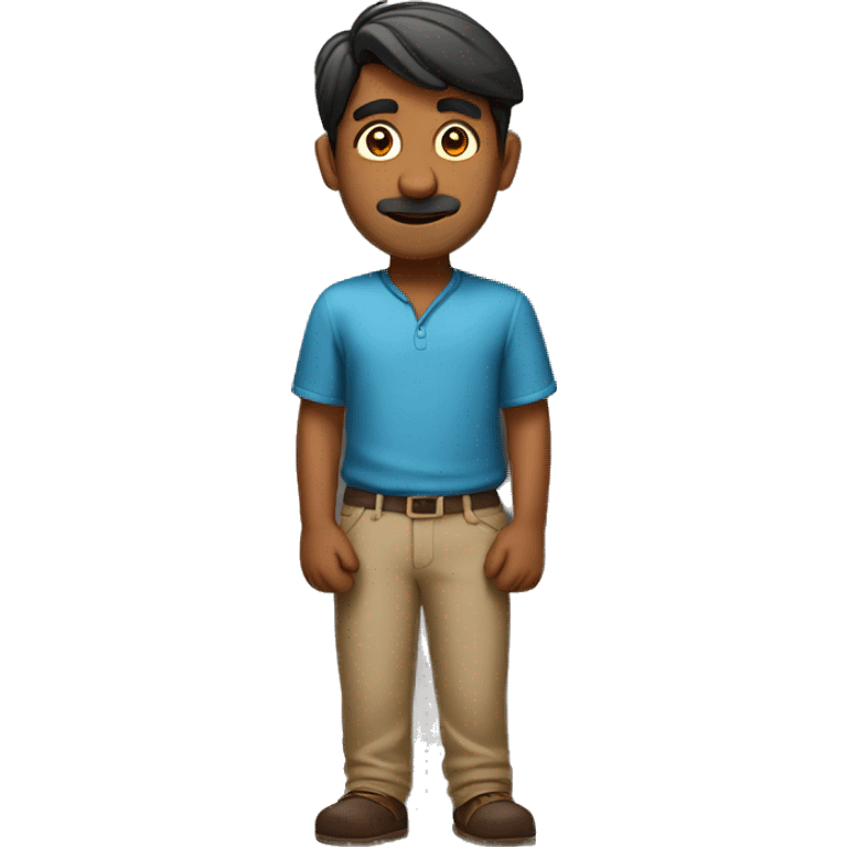 indian guy leaning on a wall emoji