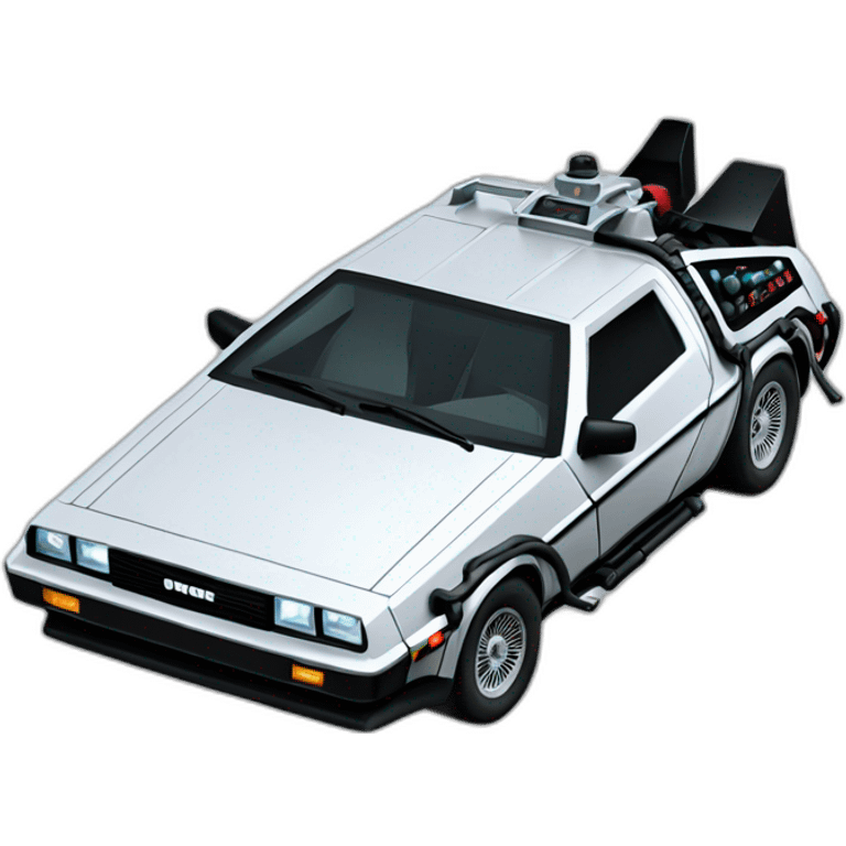 back to the future delorean emoji