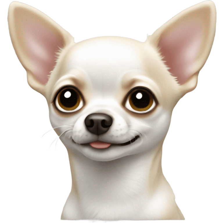 Mini Chihuahua white emoji