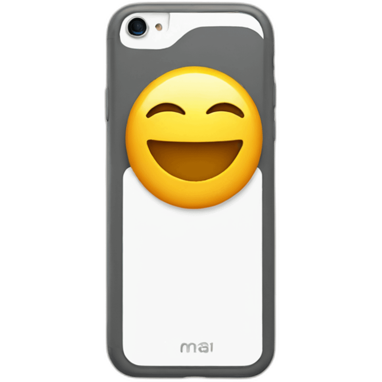 iPhone with Relax emoji ader the back emoji