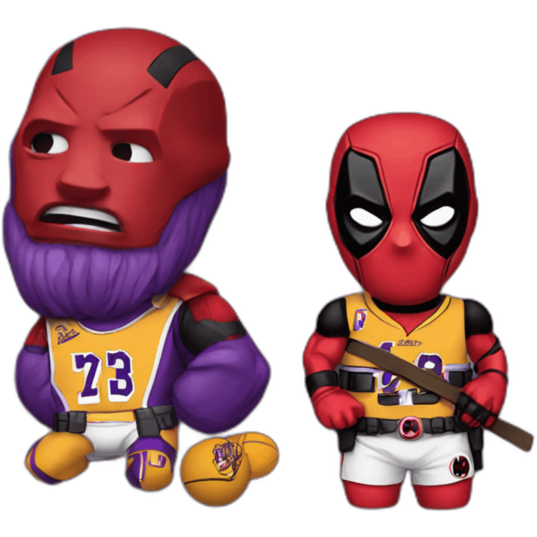 deadpool with lakers jersey emoji