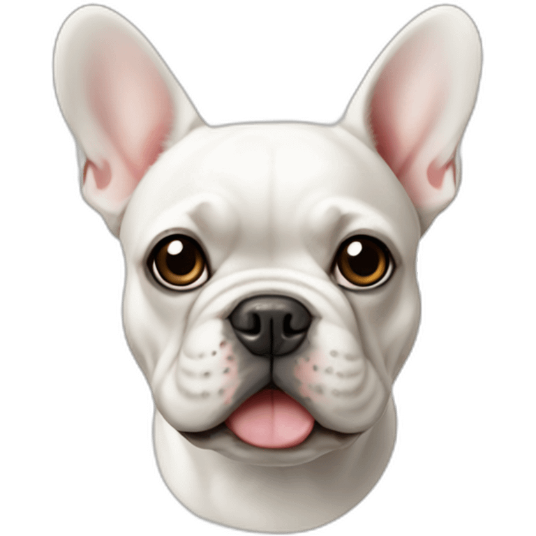 white french bulldog emoji