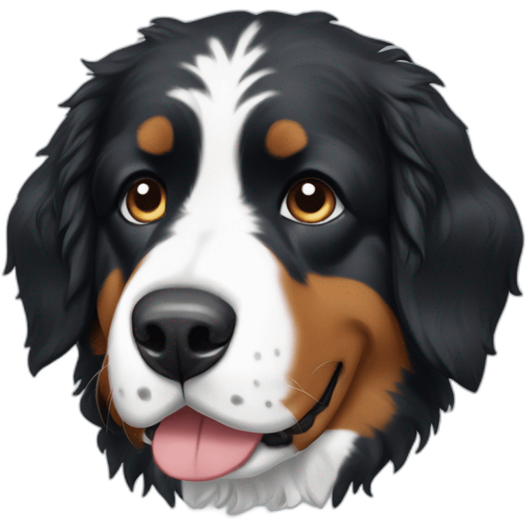 Bernese mountain dog rainy day emoji