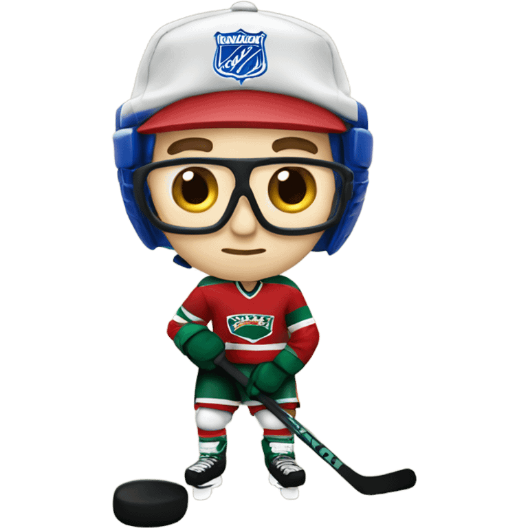 Ranger Hockey fan nerd  emoji