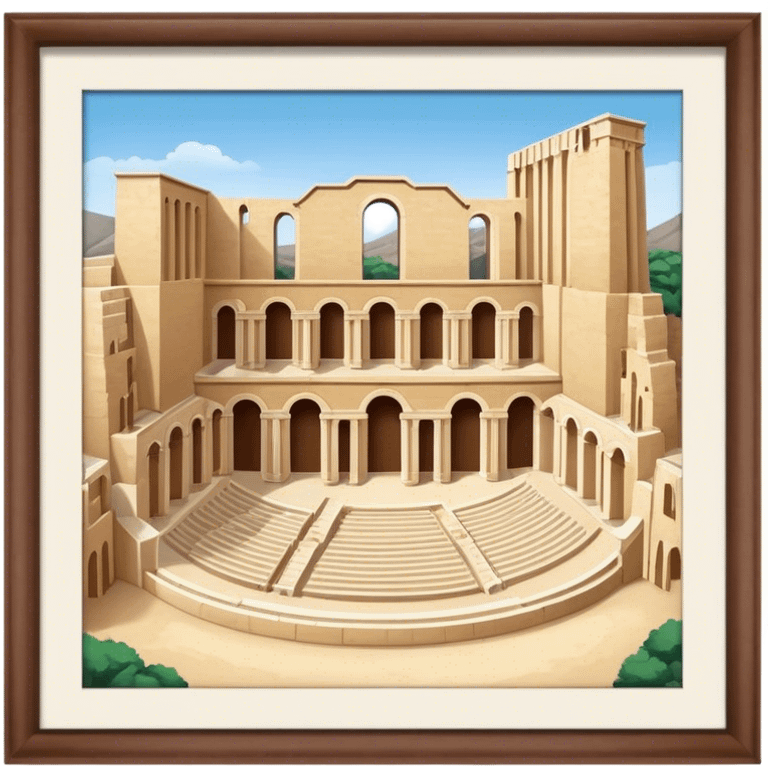 Cinematic Realistic Odeon of Herodes Atticus Emoji emoji