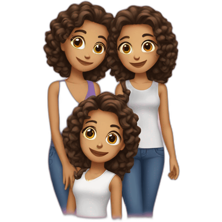 Cuatro amigas emoji