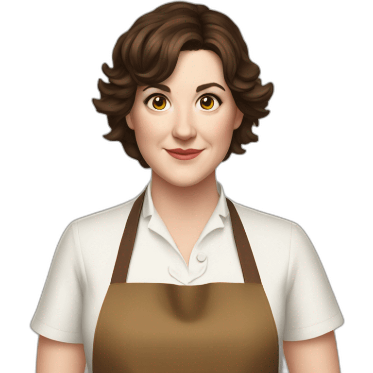 Melanie lynskey apron light brown hair emoji