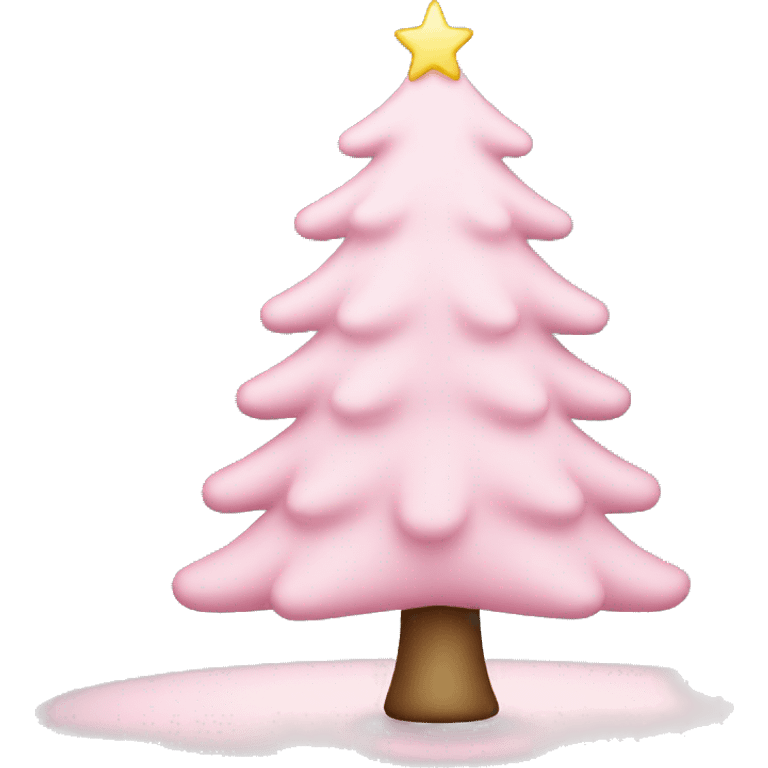 Light pink Christmas tree  emoji