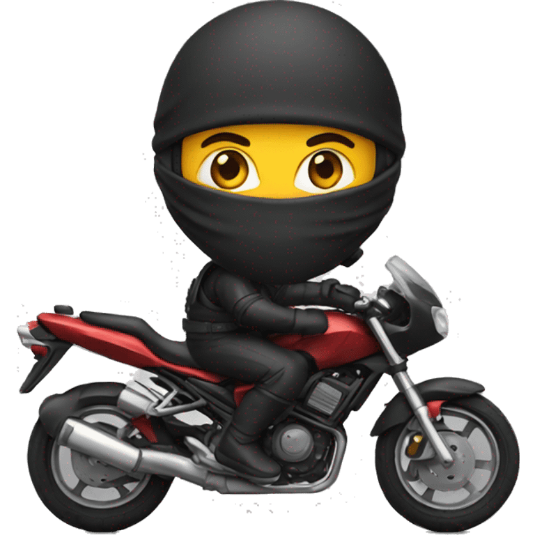 Ninja in motorbike emoji