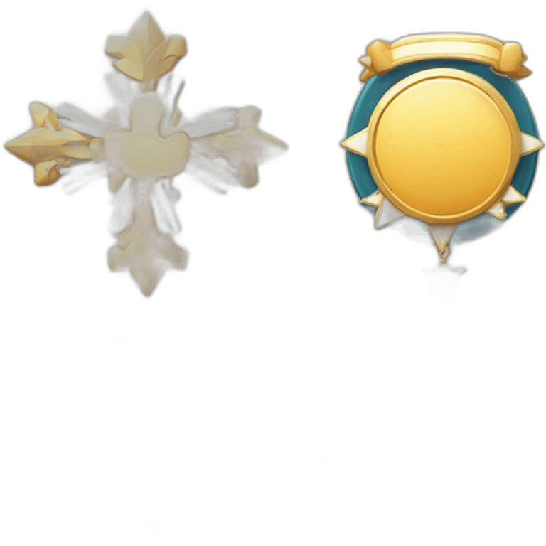 badge, medal, book, paper, scroll, new year, snowflake, pokemon, picture emoji