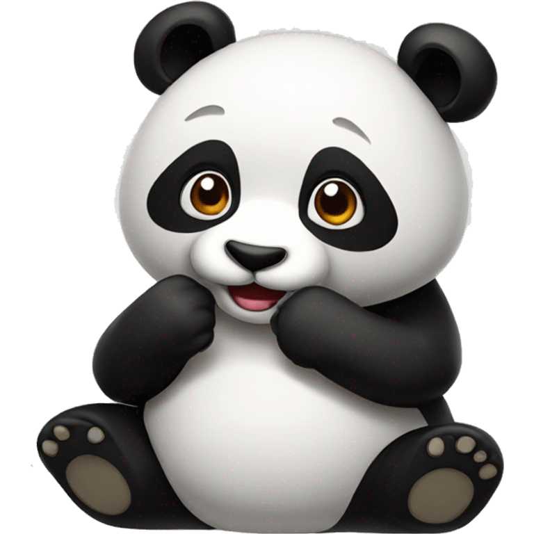 Hi panda emoji