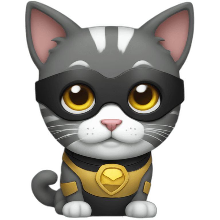 Superhero cat emoji