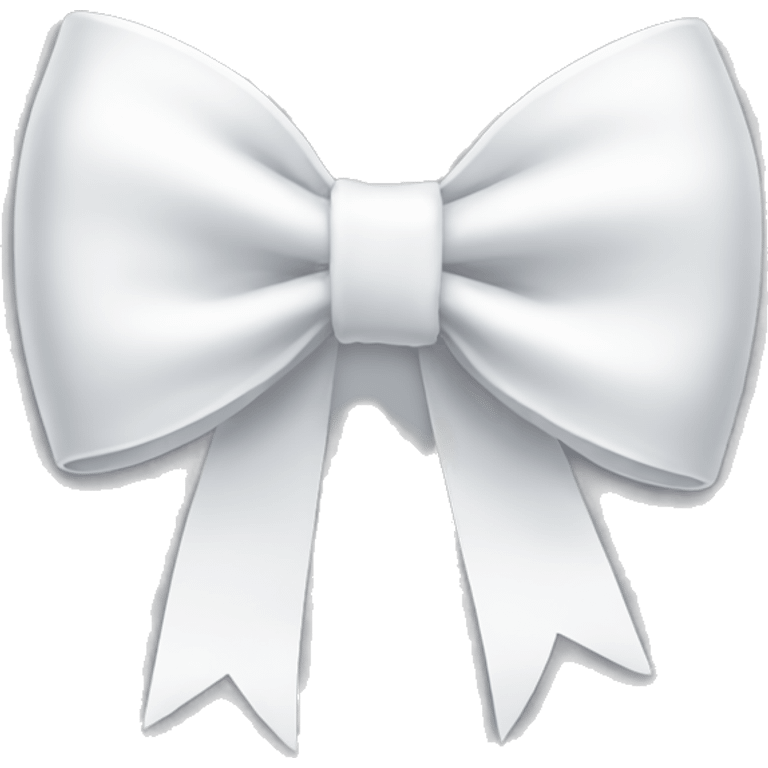 White bow emoji