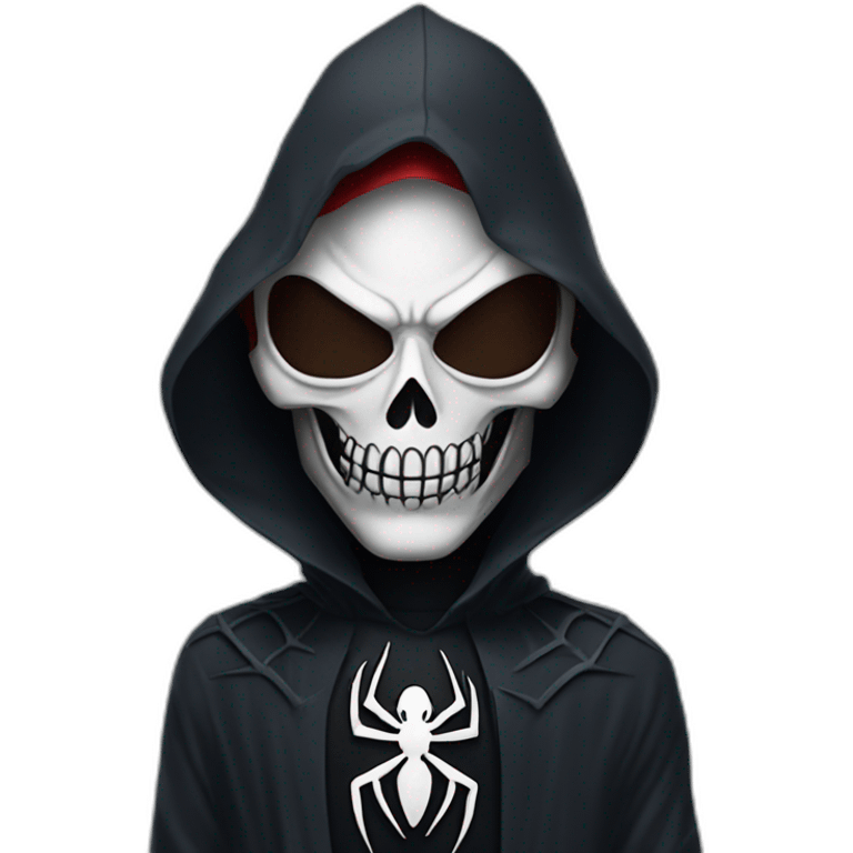 Grim reaper dressed as Spider-Man emoji