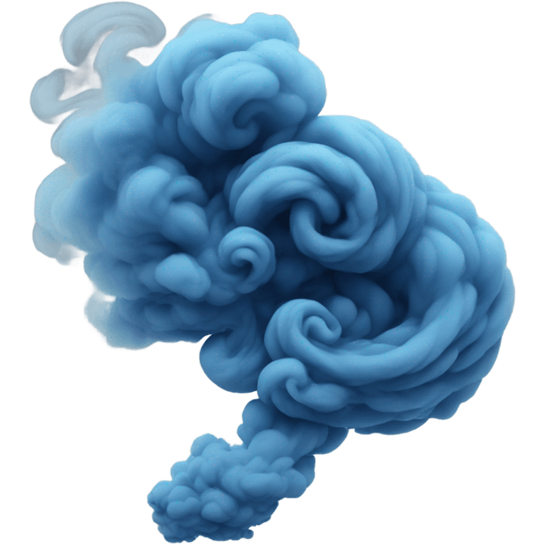 Blue smoke emoji