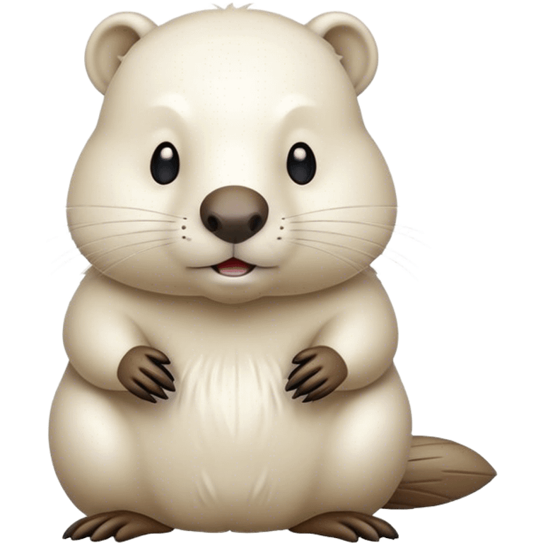 white beaver emoji