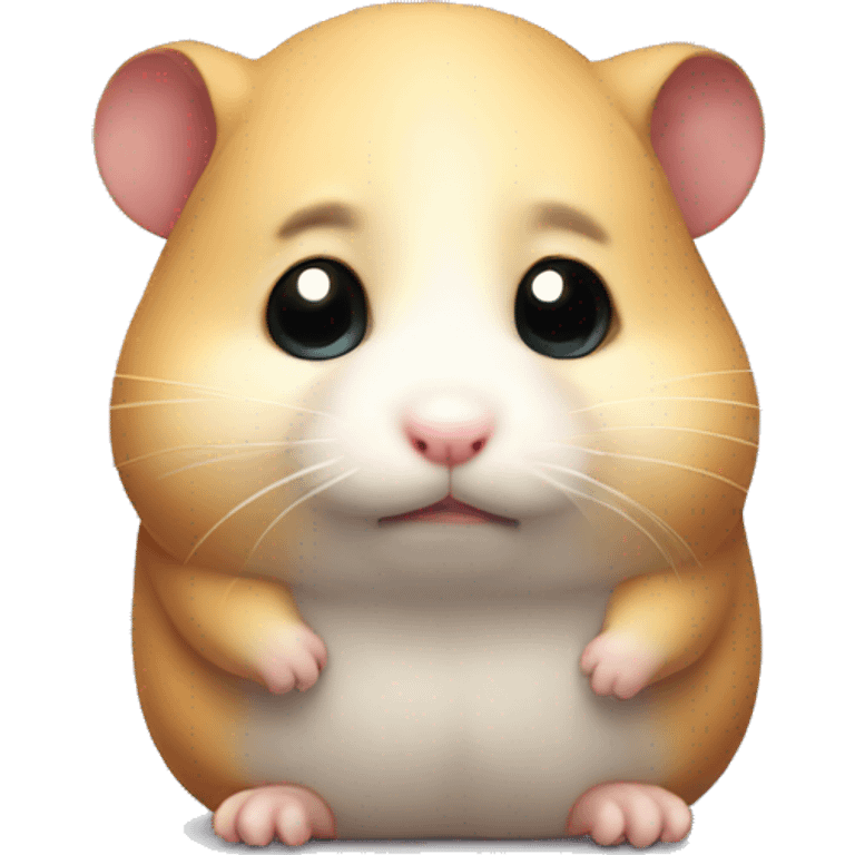 Sad hamster emoji