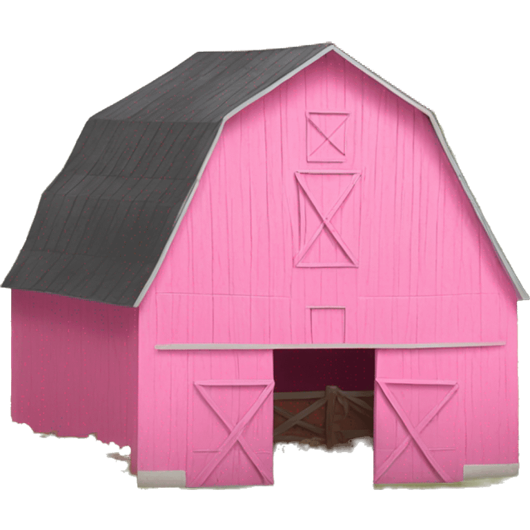 pink barn emoji