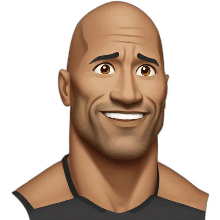 the rock meme sus emoji