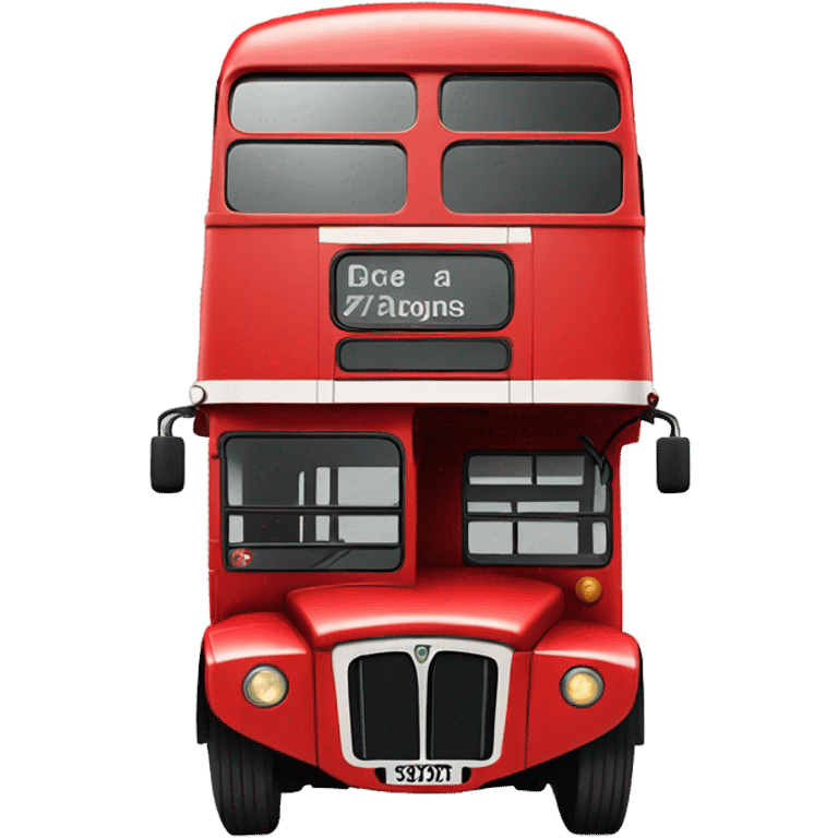 london bus, side view, double decker emoji