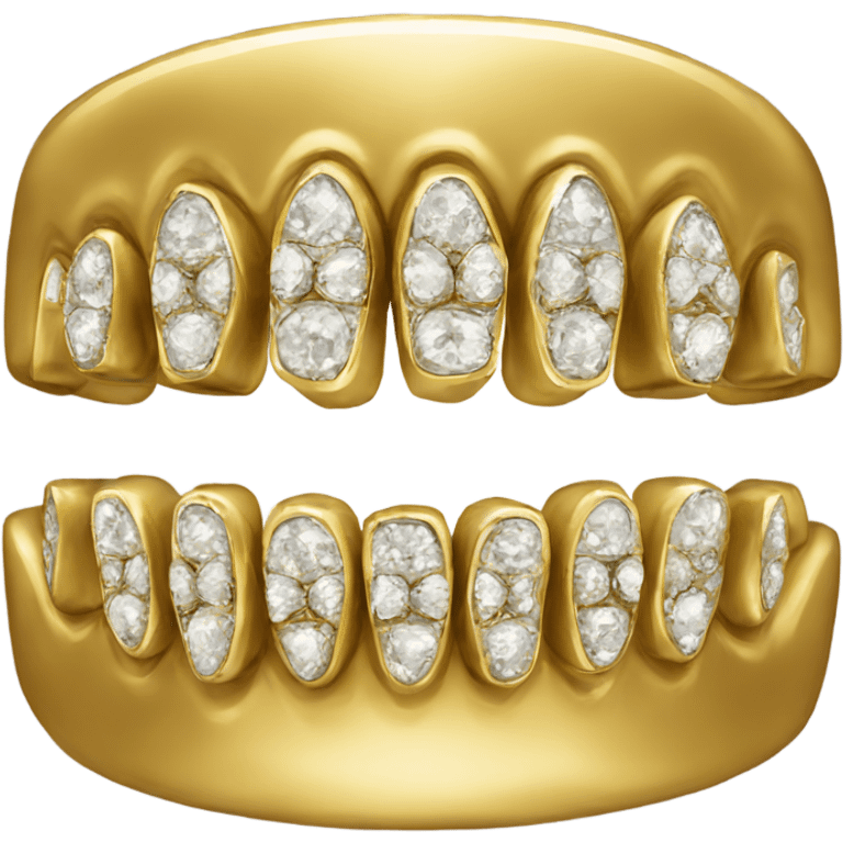 Gold diamond grill emoji