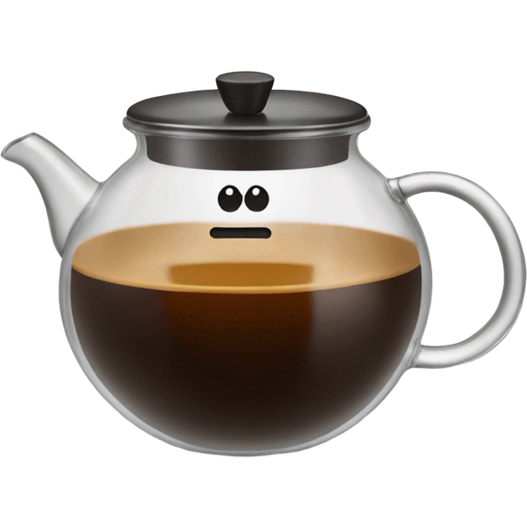 Espresso in a clear tea pot emoji