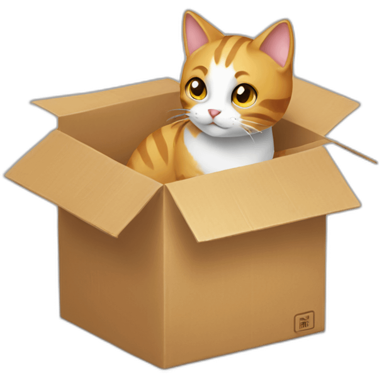 cat in a box emoji