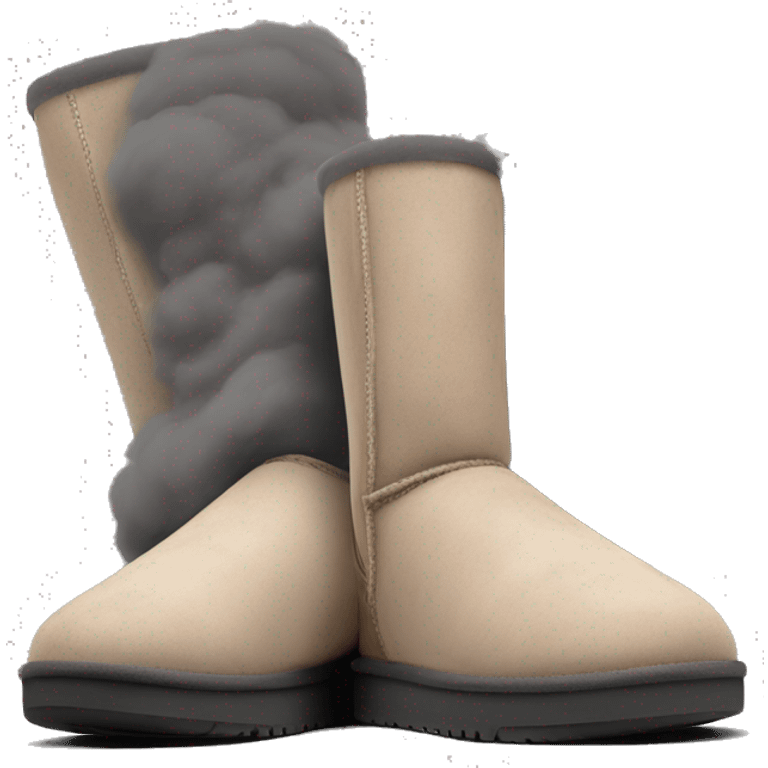 Ugg mini boots black  emoji