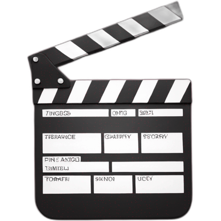 pink clapperboard emoji